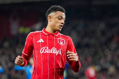 Dan Ndoye Premier Lig maçı sırasında Nottingham Forest, Wolverhampton Wanderers 'a karşı 11 Şubat 2026' da Nottingham, İngiltere 'de oynandı.