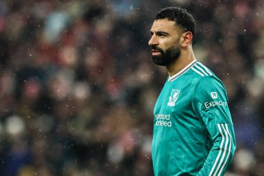 Liverpool 'dan Muhammed Salah 11 Şubat 2026' da İngiltere 'nin Sunderland kentinde Liverpool' a karşı oynanan Premier Lig karşılaşmasında