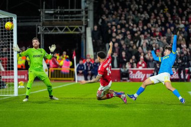 Nottingham Ormanı 'ndan Morgan Gibbs-White 11 Şubat 2026' da İngiltere 'nin Nottingham şehrinde oynanan Premier League maçında Nottingham Forest, Wolverhampton Wanderers' a karşı oynadığı maçta topa yakın mesafede liderlik ediyor.