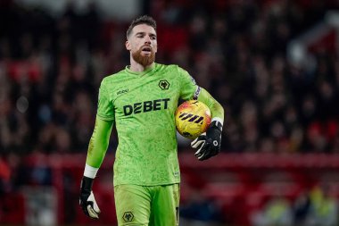 Wolverhampton Wanderers kalecisi Jose Sa Premier League maçında Nottingham Forest, Wolverhampton Wanderers 'a karşı 11 Şubat 2026' da City Ground, Nottingham, İngiltere