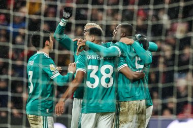 Liverpool 'dan Virgil van Dijk, 11 Şubat 2026' da İngiltere 'nin Sunderland kentinde oynanan Premier League maçı Sunderland-Liverpool maçında 0-1 kazanma hedefini kutluyor.