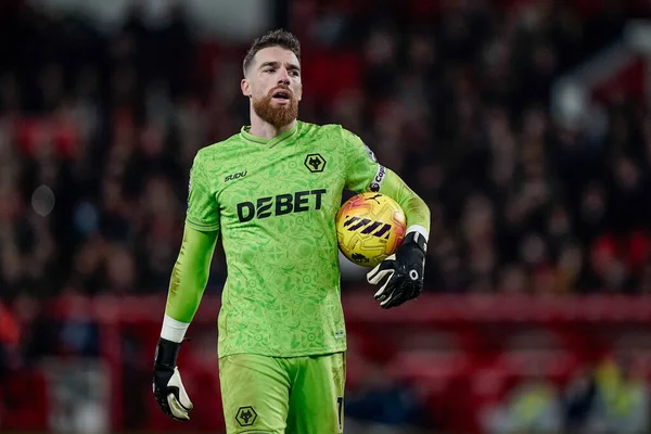 Wolverhampton Wanderers kalecisi Jose Sa Premier League maçında Nottingham Forest, Wolverhampton Wanderers 'a karşı 11 Şubat 2026' da City Ground, Nottingham, İngiltere