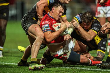 Hull KR 'dan Jai Whitbread, 12 Şubat 2026 tarihinde LNER Community Stadyumu, Lincoln, İngiltere' de oynanan Betfred Süper Lig 1. Raundunda, York Knights vs Hull KR maçına gidiyor.