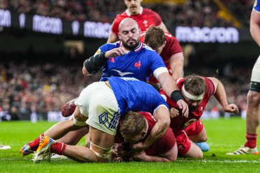 Galler 'den Rhys Carre takımının ilk denemesi Guinness Altı Ulusun Fransa' ya karşı Prince Stadyumu, Cardiff, Birleşik Krallık 'ta 15 Şubat 2026' da oynadığı Galler maçında oldu.