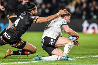 Hull FC 'den Joe Batchelor, 14 Şubat 2026' da İngiltere 'nin Hull kentindeki MKM Stadyumu' nda oynanan Betfred Süper Lig 1.