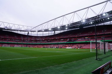 15 Şubat 2026 'da Birleşik Krallık' ın Emirates kentinde oynanan dördüncü tur karşılaşmasında Emirates stadyumunun genel görünümü Arsenal vs Wigan Athletic 'e karşı.