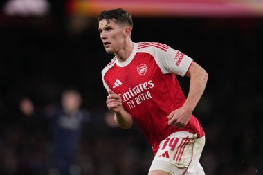 Arsenal 'den Viktor Gyokeres, 15 Şubat 2026 tarihinde Birleşik Krallık' ın Emirates kentinde oynanan 4.