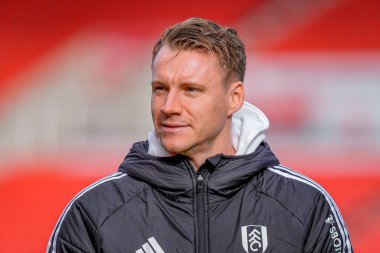 Fulham kalecisi Bernd Leno, 15 Şubat 2026 tarihinde İngiltere 'nin Stoke On Trent kentindeki Bet365 Stadyumu' nda oynanan 4.