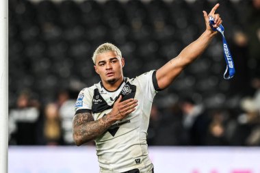 Hull FC 'den Will Pryce, 14 Şubat 2026' da İngiltere 'nin Hull şehrindeki MKM Stadyumu' nda oynanan 1.