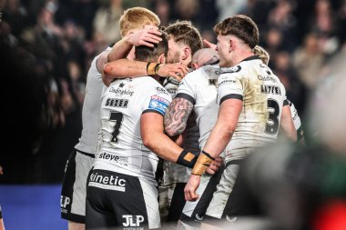 Hull FC 'den Joe Batchelor, 14 Şubat 2026' da İngiltere 'nin Hull kentindeki MKM Stadyumu' nda oynanan Betfred Süper Lig 1.