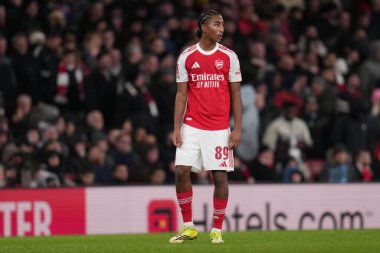 Arsenal takımından Marli Somon, 15 Şubat 2026 tarihinde Birleşik Krallık 'ın Emirates kentinde oynanan 4.