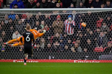 Fulham kalecisi Benjamin Lecomte, 15 Şubat 2026 tarihinde Birleşik Krallık 'ın Trent kentindeki Stoke On Trent Stadyumu' nda oynanan 4.