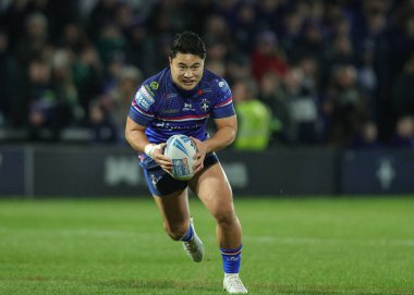 Wakefield Trinity takımından Masin Lino, Wakefield Stadyumu, Wakefield, Birleşik Krallık 'ta 14 Şubat 2026 tarihinde oynanan 1.