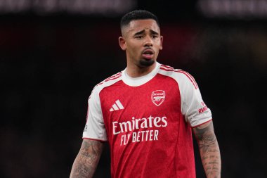 Arsenal takımından Gabriel Jesus, 15 Şubat 2026 tarihinde Birleşik Krallık 'ın Emirates kentinde oynanan Arsenal vs Wigan Athletic karşılaşmasında dördüncü tur karşılaşmasında