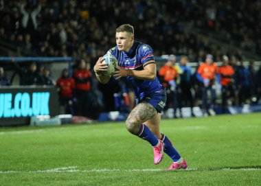 Wakefield Trinity 'den Cameron Scott, 14 Şubat 2026' da Birleşik Krallık 'ın Wakefield kentindeki DIY Kitchens Stadyumu' nda oynanan Wakefield Trinity - Toulouse Olympique maçında topu Betfred Süper Lig 1.