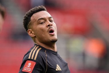 Fulham 'dan Rodrigo Muniz, 15 Şubat 2026 tarihinde Birleşik Krallık' ın Bet365 Stadyumu 'nda oynanan 4.