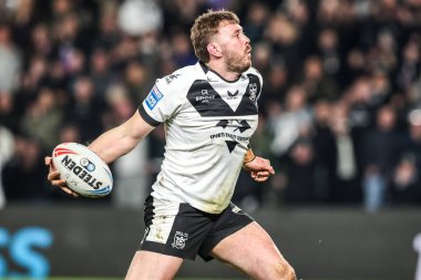 Hull FC 'den Joe Batchelor, 14 Şubat 2026' da İngiltere 'nin Hull kentindeki MKM Stadyumu' nda oynanan Betfred Süper Lig 1.