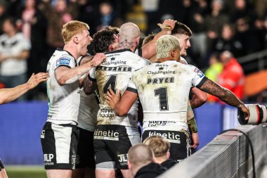 Hull FC 'den Davy Litten, 14 Şubat 2026' da İngiltere 'nin Hull kentindeki MKM Stadyumu' nda oynanan Betfred Süper Lig 1.