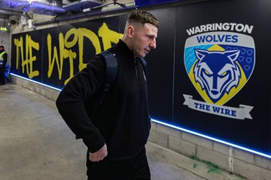 Warrington Wolves takımından George Williams, 13 Şubat 2026 'da İngiltere' nin Warrington kentinde oynanan ve Warrington Wolves 'un St. Helens' e karşı oynadığı Betfred Süper Lig karşılaşmasında stadyuma geldi.