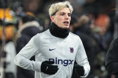 Chelsea 'den Alejandro Garnacho 13 Şubat 2026 tarihinde İngiltere' nin Hull şehrindeki MKM Stadyumu 'nda oynanan 4.