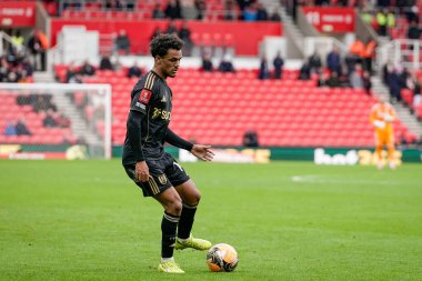 Fulham 'dan Oscar Bobb, 15 Şubat 2026 tarihinde Birleşik Krallık' ın Bet365 Stadyumu 'nda oynanan 4.