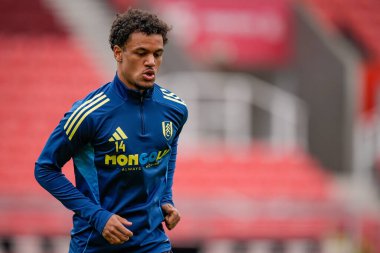 Fulham 'dan Oscar Bobb, 15 Şubat 2026 tarihinde Birleşik Krallık' ın başkenti Bet365 Stadyumu 'nda oynanan 4.