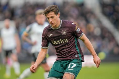 Swansea City 'den Goncalo Franco 14 Şubat 2026' da İngiltere 'nin başkenti Derby County' de Swansea City 'ye karşı oynadığı maçta