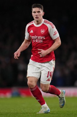 Arsenal 'den Viktor Gyokeres, 15 Şubat 2026 tarihinde Birleşik Krallık' ın Emirates kentinde oynanan 4.