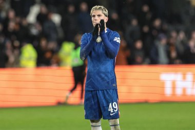 Chelsea 'den Alejandro Garnacho, 13 Şubat 2026' da İngiltere 'nin Hull kentindeki MKM Stadyumu' nda oynanan 4.