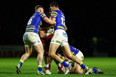 13 Şubat 2026 'da İngiltere' nin Warrington kentindeki Halliwell Jones Stadyumu 'nda oynanan Warrington Wolves-St Helens maçında, Betfred Süper Lig 1.