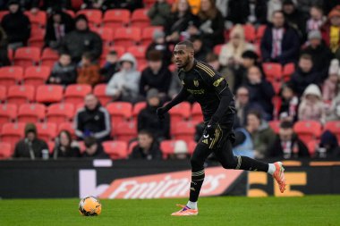 Fulham 'dan Issa Diop, 15 Şubat 2026 tarihinde İngiltere' nin Trent kentindeki Stoke On Trent Stadyumu 'nda oynanan 4.