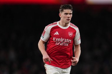 Arsenal 'den Viktor Gyokeres, 15 Şubat 2026 tarihinde Birleşik Krallık' ın Emirates kentinde oynanan 4.