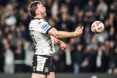 Hull FC 'den Joe Batchelor, 14 Şubat 2026' da İngiltere 'nin Hull kentindeki MKM Stadyumu' nda oynanan Betfred Süper Lig 1.