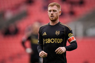 Fulham 'dan Harrison Reed 15 Şubat 2026 tarihinde Birleşik Krallık' ın Bet365 Stadyumu 'nda oynanan 4. Raundda Stoke City ile Fulham arasında oynanan 4.