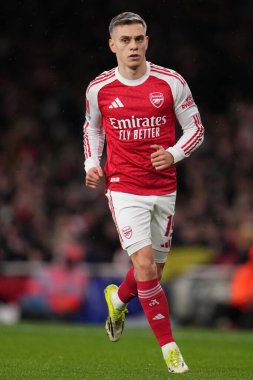 Arsenal 'den Leandro Trossard, 15 Şubat 2026 tarihinde Birleşik Krallık' ın Emirates kentinde oynanan 4.