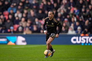 Fulham 'dan Antonee Robinson, 15 Şubat 2026 tarihinde İngiltere' nin Trent kentindeki Stoke On Trent Stadyumu 'nda oynanan 4.