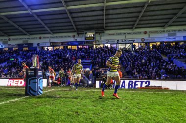 Warrington Wolves takımından George Williams, 13 Şubat 2026 'da Warrington, İngiltere' deki Halliwell Jones Stadyumu 'nda oynanan Betfred Süper Lig 1. Raundda oynadığı Warrington Wolves-St Helens maçında takımın ilk maçına çıktı.