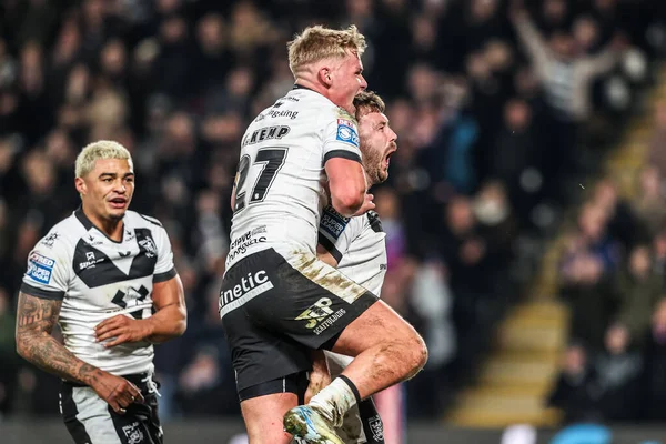 Hull FC 'den Joe Batchelor, 14 Şubat 2026' da İngiltere 'nin Hull kentindeki MKM Stadyumu' nda oynanan Betfred Süper Lig 1.