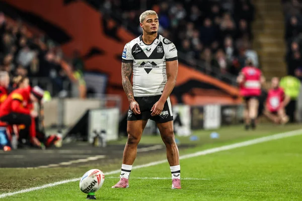 Hull FC 'den Pryce, 14 Şubat 2026' da İngiltere 'nin Hull şehrindeki MKM Stadyumu' nda oynanan Betfred Süper Lig 1. Maçı 'nda sopaları dizecek mi?