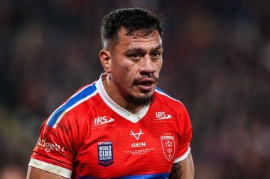 Sauaso Sue of Hull KR during the World Club Challenge 2026 match Hull KR vs Brisbane Broncos at MKM Stadium, Hull, United Kingdom on 19 February 2026
