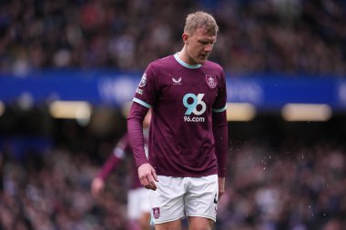 Joe Worrall of Burnley during the Premier League match Chelsea vs Burnley at Stamford Bridge, London, United Kingdom on 21 February 2026