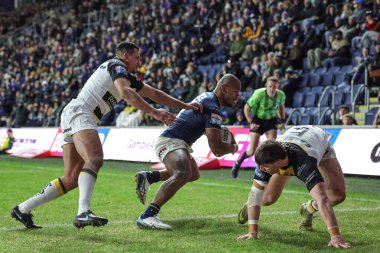 Leeds Rhinos takımından Maika Sivo, 20 Şubat 2026 'da İngiltere' nin Leeds Stadyumu 'nda oynanan Betfred Süper Lig 2. tur karşılaşmasında Leeds Gergedan' a karşı York Knights maçına gidiyor.