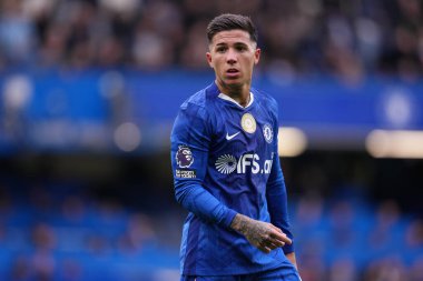 Chelsea Premier Ligi karşılaşmasında Chelsea ile Burnley arasında 21 Şubat 2026 'da Stamford Bridge, Londra' da oynanan karşılaşmada Chelsea 'den Enzo Fernandez