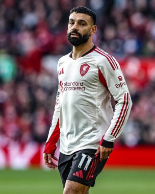 Premier Lig maçında Liverpool 'dan Muhammed Salah Nottingham Ormanı Liverpool' a karşı 22 Şubat 2026 'da Nottingham, İngiltere' de City Ground 'da oynandı.