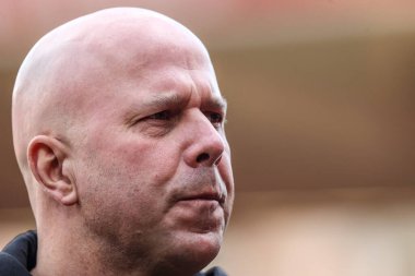 Liverpool 'un Arne Slot teknik direktörü 22 Şubat 2026' da İngiltere 'nin Nottingham Forest-Liverpool maçı sırasında geldi.