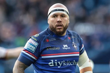 Wakefield Trinity takımının Jazz Tevaga 'sı, 22 Şubat 2026' da İngiltere 'nin başkenti Huddersfield' da oynanan Betfred Süper Lig karşılaşmasında Huddersfield Giants ile Wakefield Trinity karşı karşıya geldi.