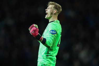 Blackburn Rovers goalkeeper Balazs Toth celebrates Yuki Ohashi of Blackburn Rovers goal to make it 1-0 during the Sky Bet Championship match Blackburn Rovers vs Preston North End at Ewood Park, Blackburn, United Kingdom on 20 February 2026