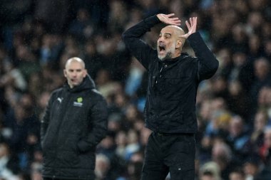Manchester City teknik direktörü 21 Şubat 2026 tarihinde Etihad Stadyumu 'nda oynanan Premier League maçında Manchester City - Newcastle Untie maçında teknik alanda tepki gösterdi.