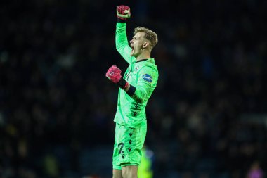 Blackburn Rovers goalkeeper Balazs Toth celebrates Yuki Ohashi of Blackburn Rovers goal to make it 1-0 during the Sky Bet Championship match Blackburn Rovers vs Preston North End at Ewood Park, Blackburn, United Kingdom on 20 February 2026