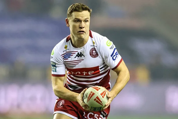 Wigan Warriors 'un Jai Field maçı sırasında Wigan Warriors vs Hull FC ile 21 Şubat 2026' da Wigan, İngiltere 'deki Brick Community Stadyumu' nda karşılaştı.